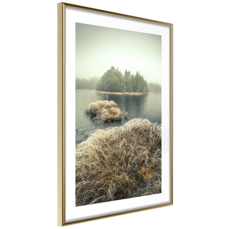 Wall Poster Autumn on Marshes - autumn landscape of a lake and islands against the sky 130387 additionalImage 7