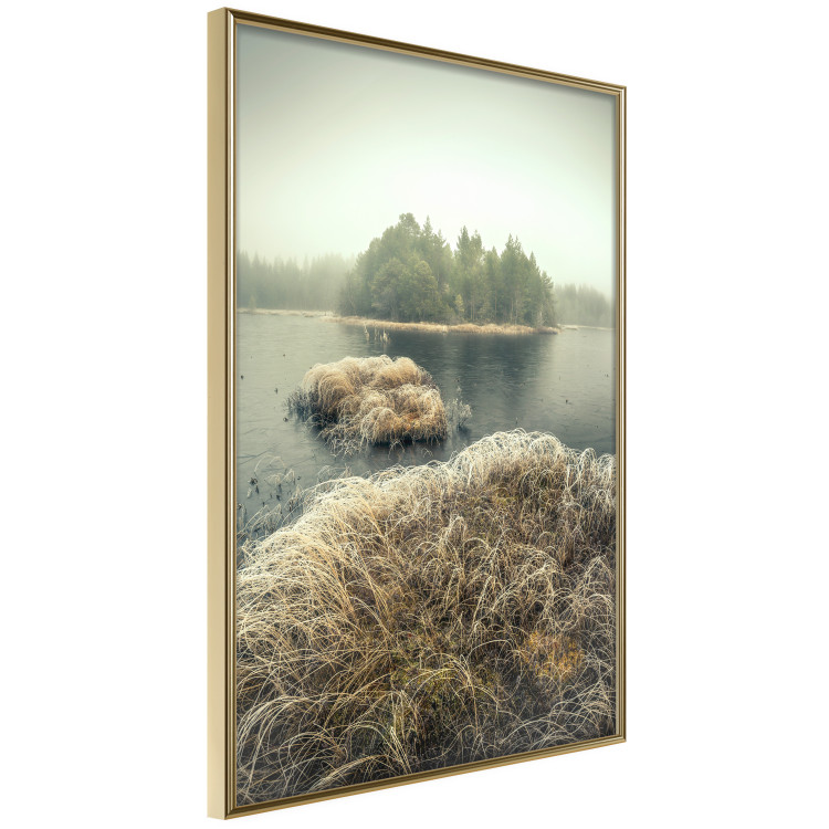 Wall Poster Autumn on Marshes - autumn landscape of a lake and islands against the sky 130387 additionalImage 12