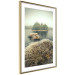 Wall Poster Autumn on Marshes - autumn landscape of a lake and islands against the sky 130387 additionalThumb 7