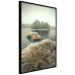 Wall Poster Autumn on Marshes - autumn landscape of a lake and islands against the sky 130387 additionalThumb 11