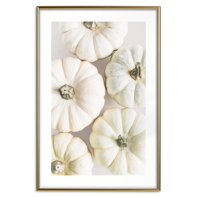 Wall Poster Pumpkin Time - a composition of autumn vegetables on a uniform white background 130787 additionalImage 14