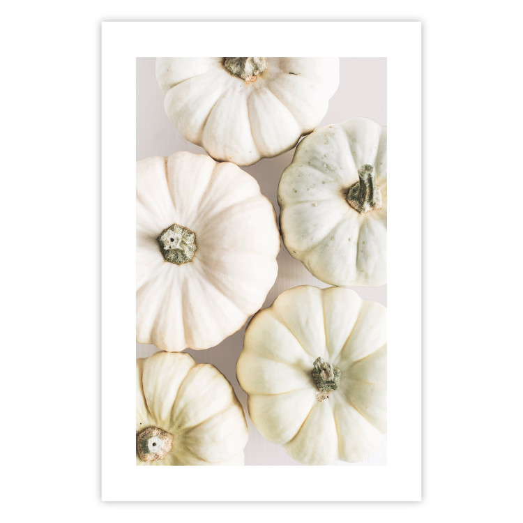 Wall Poster Pumpkin Time - a composition of autumn vegetables on a uniform white background 130787 additionalImage 19
