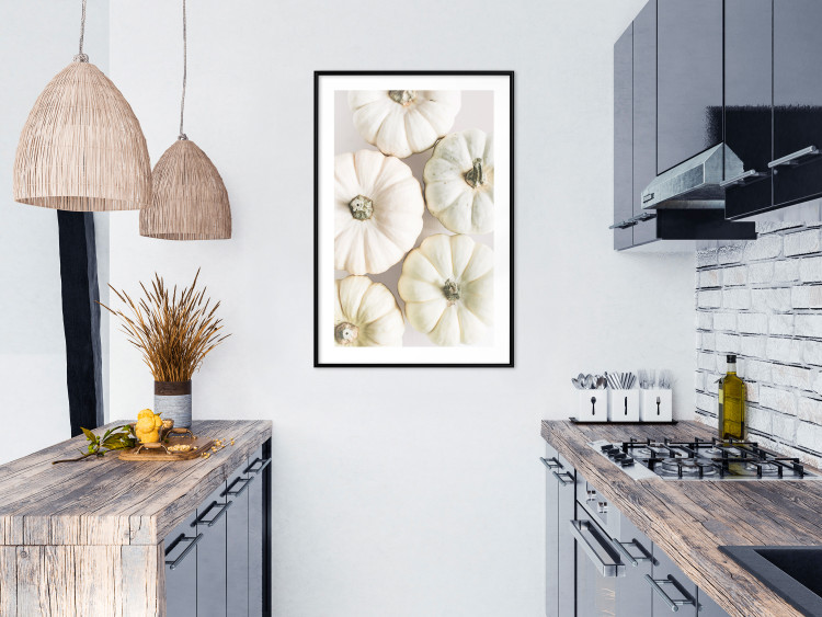 Wall Poster Pumpkin Time - a composition of autumn vegetables on a uniform white background 130787 additionalImage 18