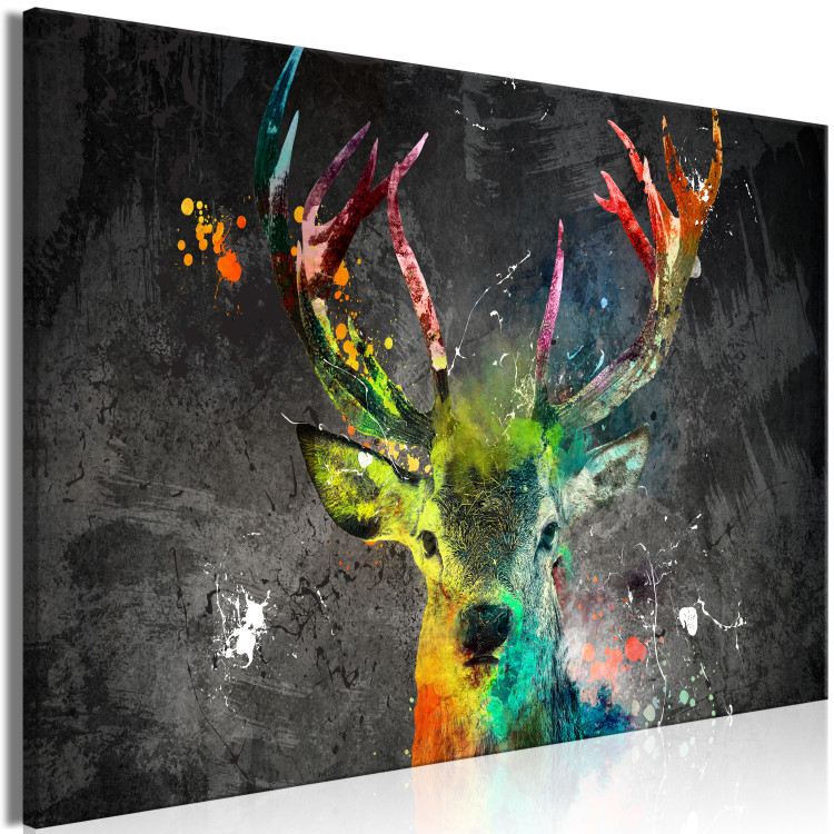Large canvas print Rainbow Deer [Large Format] 132387 additionalImage 2
