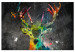 Large canvas print Rainbow Deer [Large Format] 132387