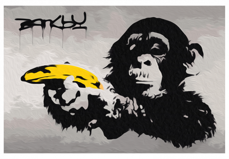 Paint by Number Kit Monkey (Banksy Street Art Graffiti) 132487 additionalImage 7