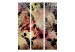 Room Separator Flowers of Nostalgia (3-piece) - romantic roses in vintage style 132687 additionalThumb 3