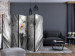 Room Divider Steel Lilies II - flowers of white lilies on luxurious gray background 133687 additionalThumb 4