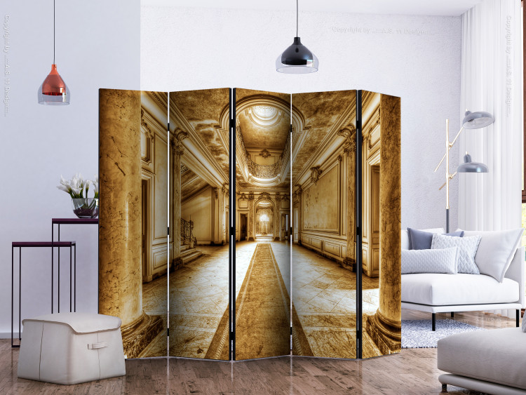 Room Divider Marble Mystery - sepia II - light marble building architecture 133787 additionalImage 2