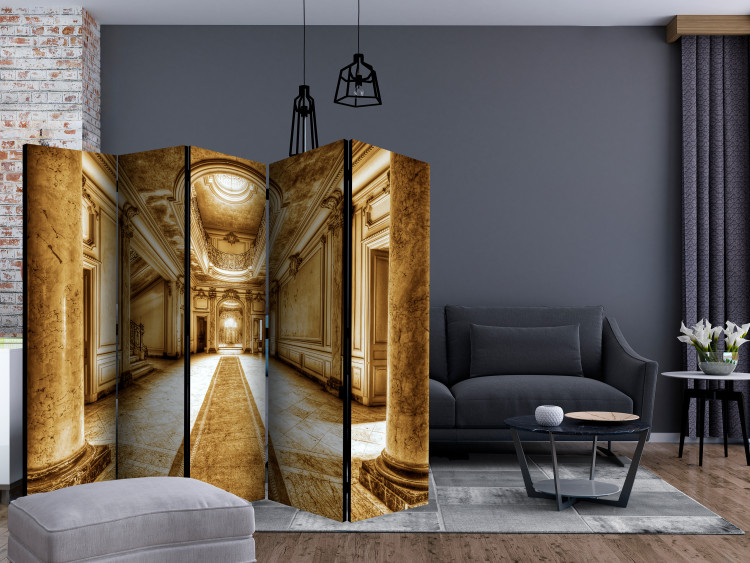 Room Divider Marble Mystery - sepia II - light marble building architecture 133787 additionalImage 4