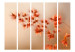 Room Separator Closer to Nature II - plant with orange flowers on a light background 133987 additionalThumb 3