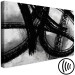 Canvas Black brush marks - black and white abstraction in modern style 134387 additionalThumb 6
