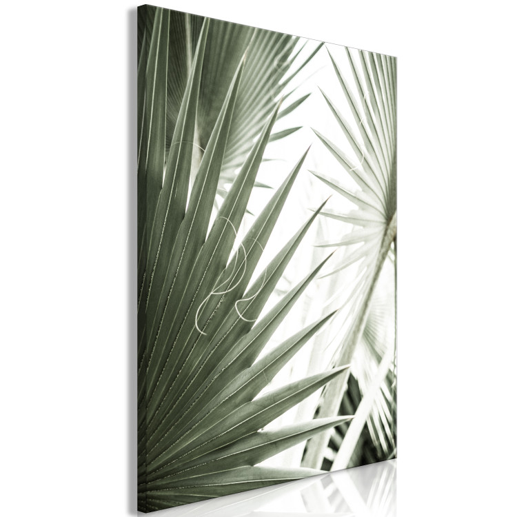 Canvas Plant needles - image of sharp exotic plants in cold green 135287 additionalImage 2