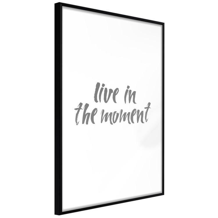 Poster Live In the Moment - gray English text on a white background 135787 additionalImage 9
