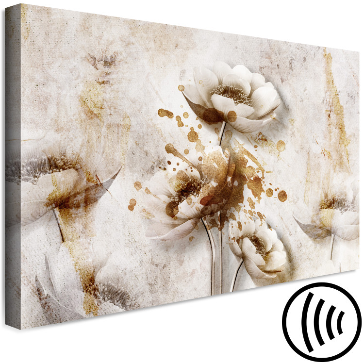 Canvas Print Autumn Moment (1-piece) Wide - flowers in shabby chic style 136087 additionalImage 6