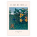Poster Henri Rousseau: The Repast of the Lion - black text and colorful plants 137487