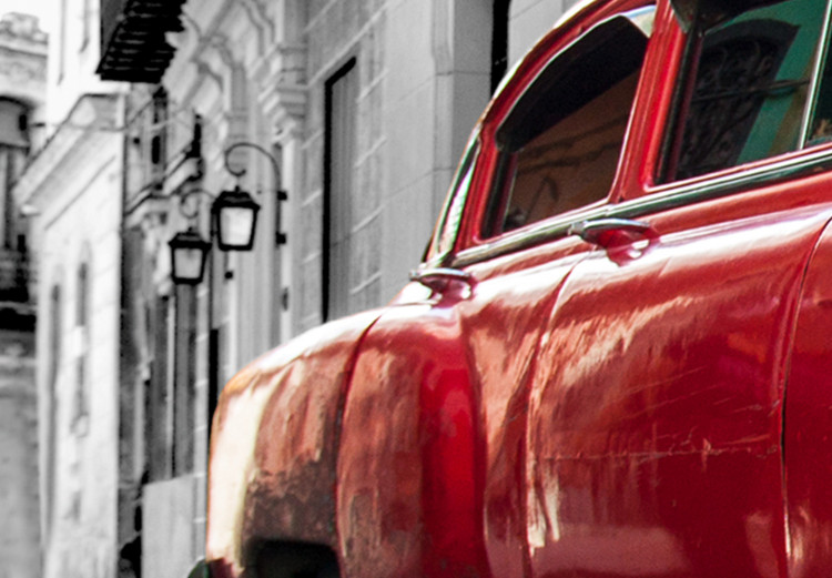 Large canvas print Cuban Classic Car (Red) II [Large Format] 137587 additionalImage 4