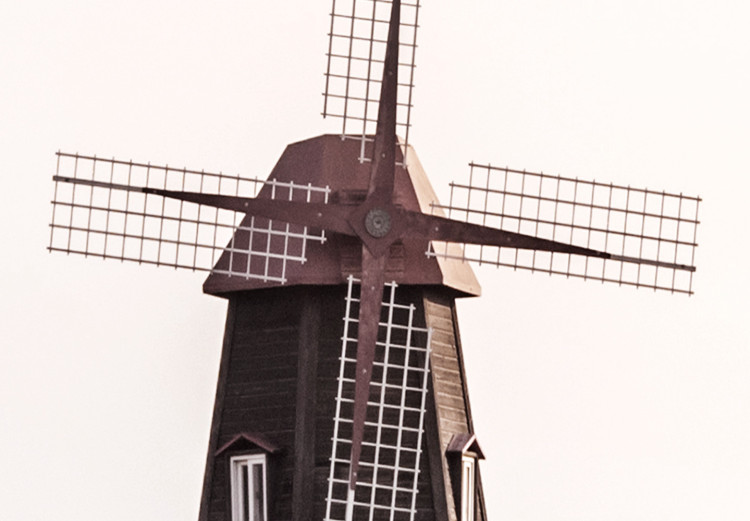 Wall Poster Wooden Windmill - rural landscape overlooking fields and a clear sky 137687 additionalImage 6