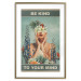 Poster Be Kind to Your Mind - English texts and a woman among flowers 138887 additionalThumb 25
