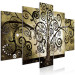 Canvas Print Master's Tree (5-piece) Wide - Klimt-inspired abstraction 143387 additionalThumb 2