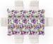 Tablecloth Joyful bouquet - composition of purple flowers on a white background 147287 additionalThumb 3
