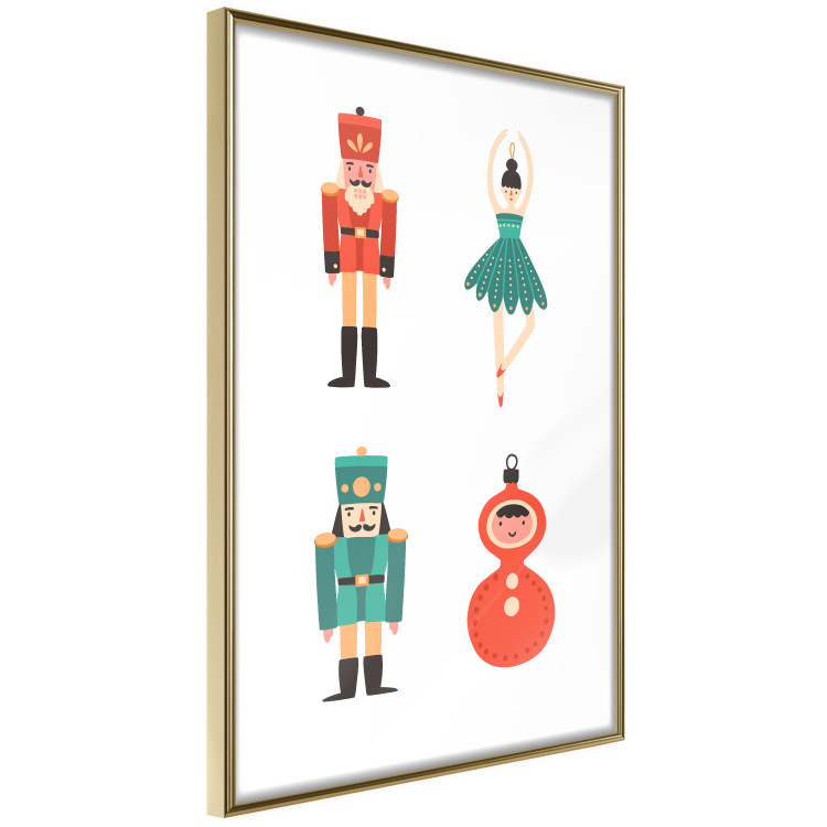 Poster Christmas Tree Toys - Ballerina and Toy Soldiers in Festive Colors 149087 additionalImage 2