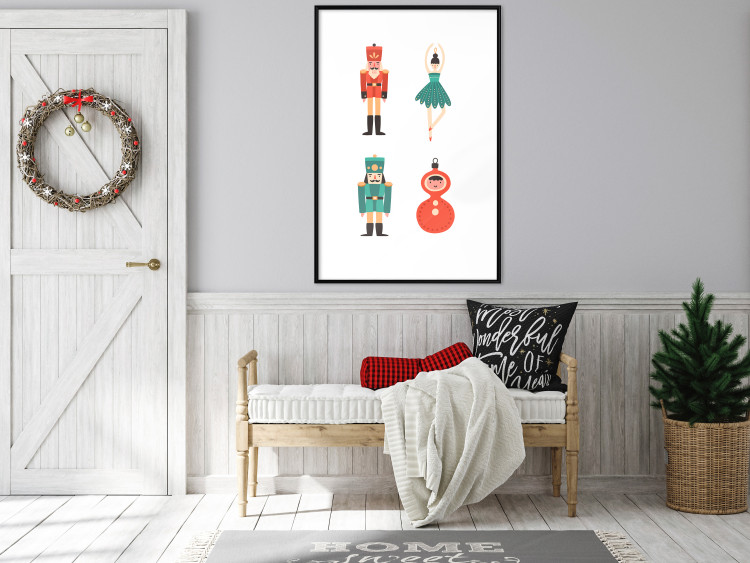 Poster Christmas Tree Toys - Ballerina and Toy Soldiers in Festive Colors 149087 additionalImage 5