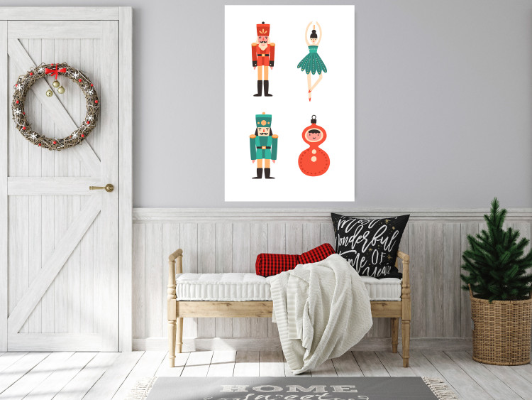 Poster Christmas Tree Toys - Ballerina and Toy Soldiers in Festive Colors 149087 additionalImage 10
