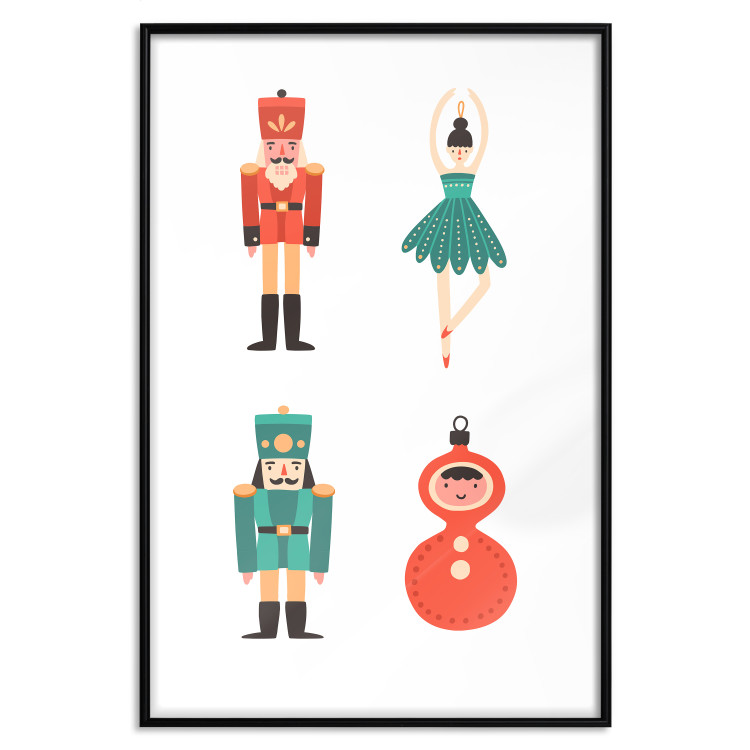 Poster Christmas Tree Toys - Ballerina and Toy Soldiers in Festive Colors 149087 additionalImage 6