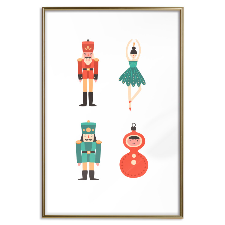Poster Christmas Tree Toys - Ballerina and Toy Soldiers in Festive Colors 149087 additionalImage 17