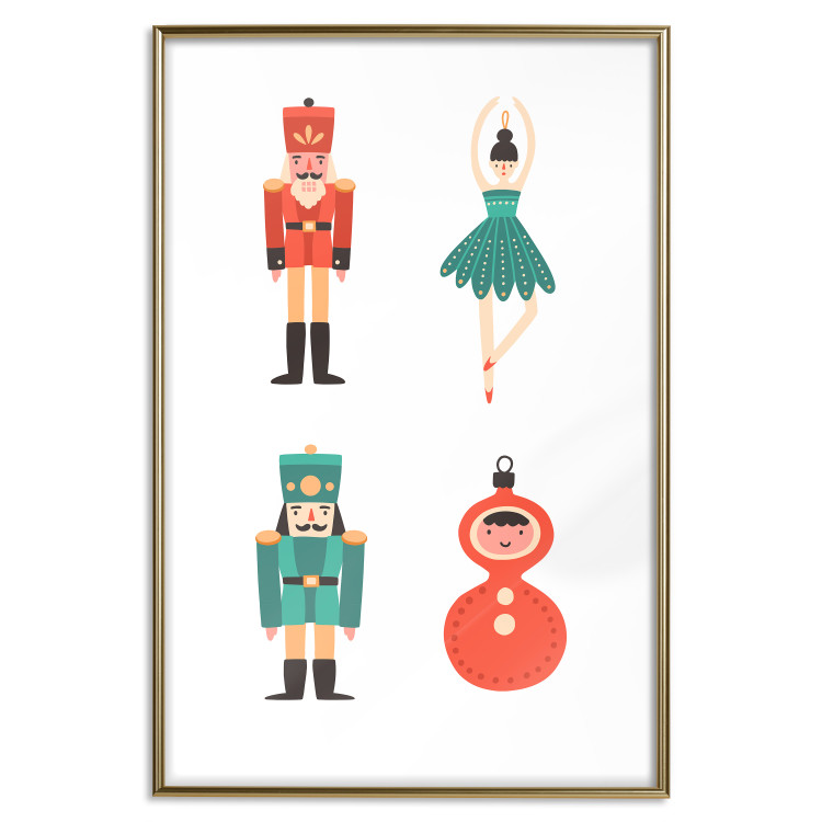 Poster Christmas Tree Toys - Ballerina and Toy Soldiers in Festive Colors 149087 additionalImage 19