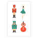 Poster Christmas Tree Toys - Ballerina and Toy Soldiers in Festive Colors 149087