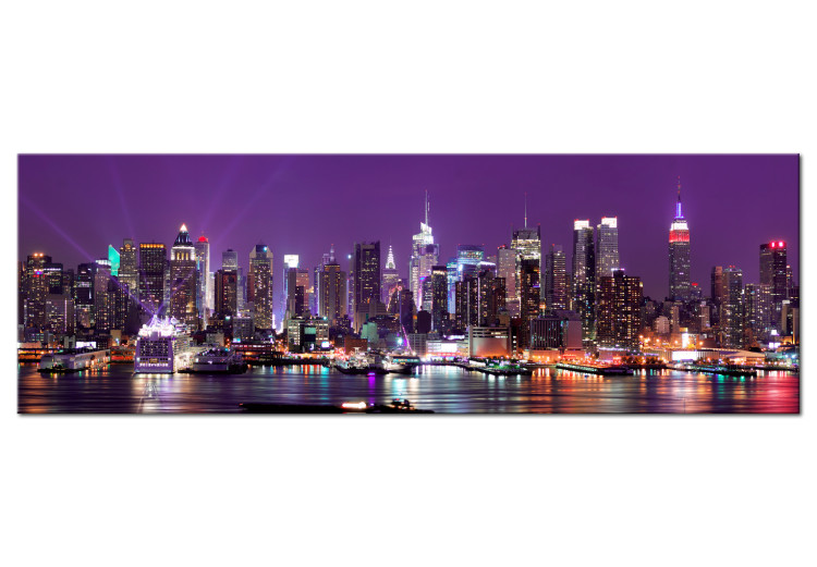 Large canvas print New York With Purple Skies III [Large Format] 150687