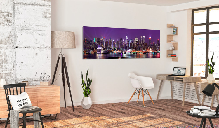 Large canvas print New York With Purple Skies III [Large Format] 150687 additionalImage 5