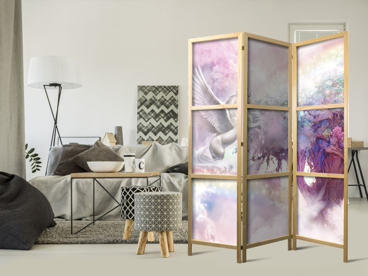 Room Divider Unicorn and Magic Tree - Pink and Rainbow Land in the Clouds [Room Dividers] 150987 additionalImage 8