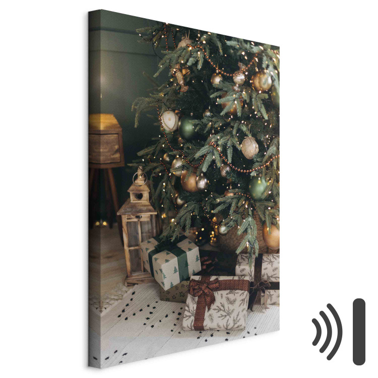 Canvas Print Christmas Time - Wrapped Gifts Arranged Under a Decorated Tree 151687 additionalImage 8