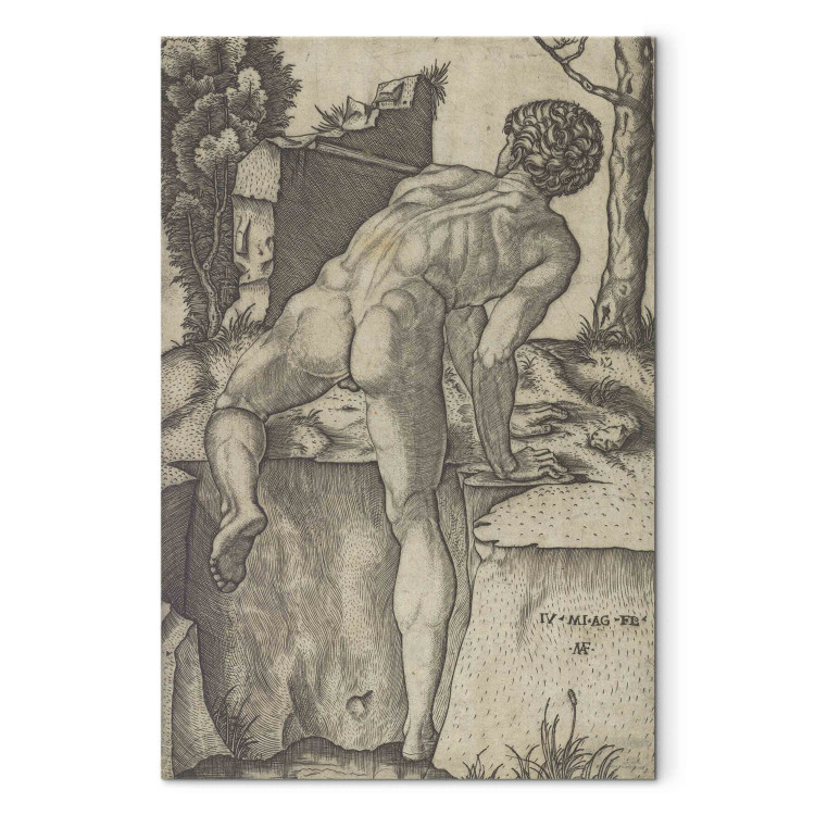 Reproduction Painting Naked Man Seen From Behind 151987