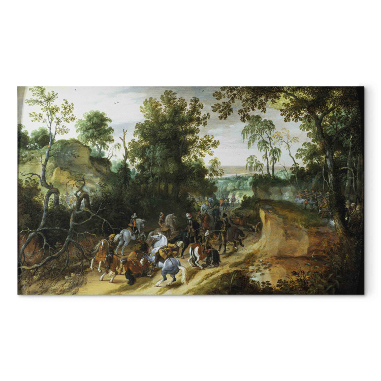 Art Reproduction A Cavalry Column Ambushed on a Woodland path 157487