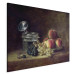 Art Reproduction Still Life with a Basket of Peaches, White and Black Grapes with Cooler and Wineglass 157887 additionalThumb 2