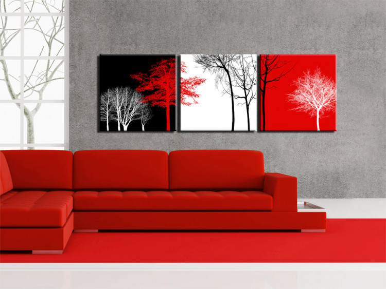 Canvas Art Print Three colors of nature 55687 additionalImage 3