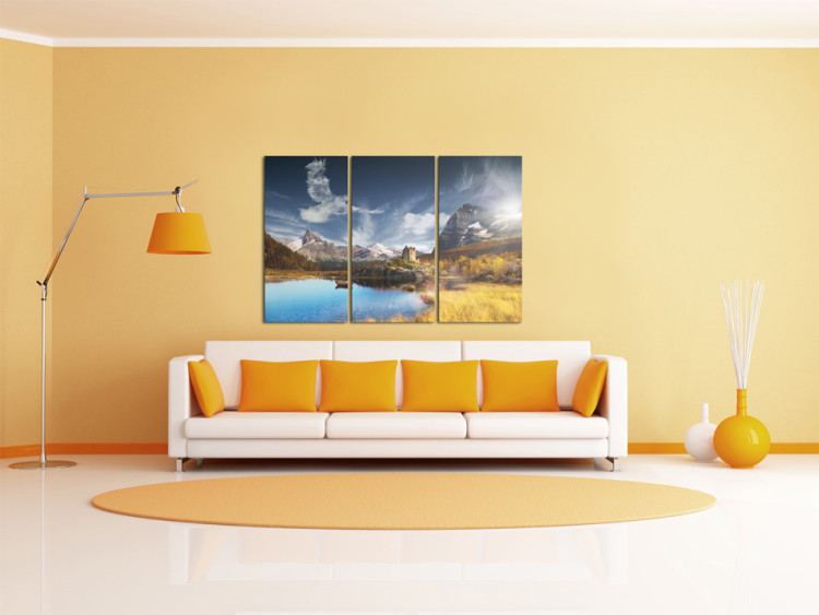 Canvas Art Print Castle in the mountains 58487 additionalImage 3