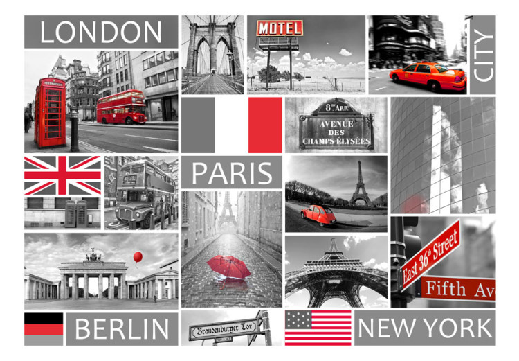 Photo Wallpaper London, Paris, Berlin, New York 60687 additionalImage 1