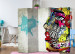 Room Separator Graffiti Beauty - artistic colorful patterns on a concrete texture 95287 additionalThumb 4
