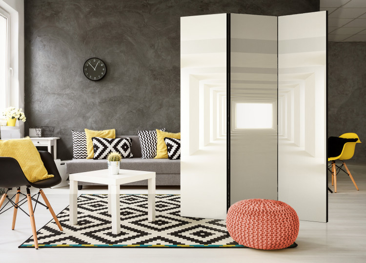 Room Separator Towards the Light - abstract bright corridor with a 3D illusion motif 95387 additionalImage 4