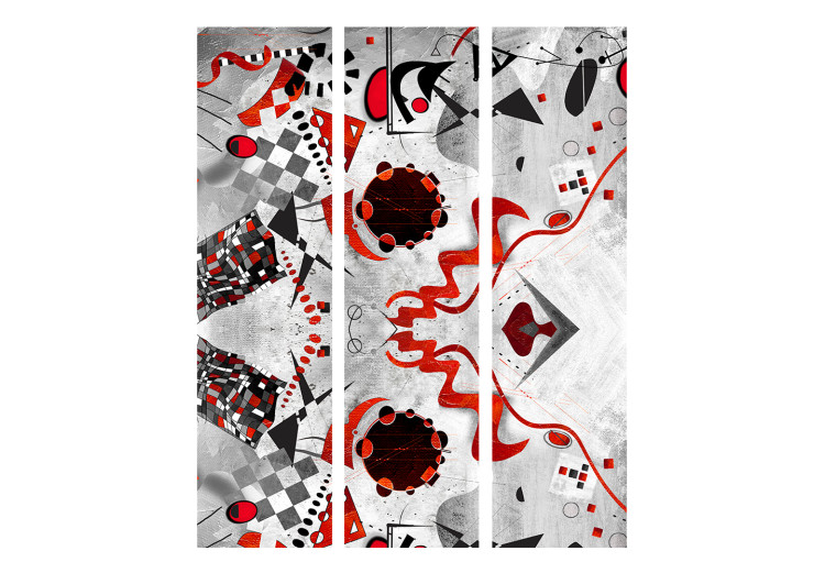 Room Divider Geometric Cosmos - abstract geometric figures on texture 107597 additionalImage 3