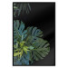 Wall Poster Monstera - Botanical composition of tropical leaves on a black background 114197 additionalThumb 16