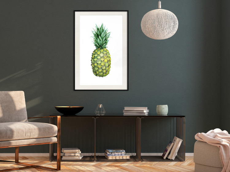 Wall Poster Pineapple - composition with a tropical fruit on a solid white background 114297 additionalImage 22