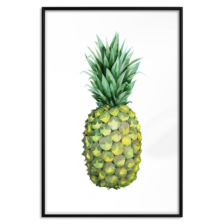 Wall Poster Pineapple - composition with a tropical fruit on a solid white background 114297 additionalImage 24
