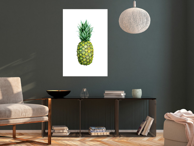 Wall Poster Pineapple - composition with a tropical fruit on a solid white background 114297 additionalImage 2