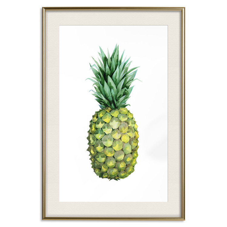 Wall Poster Pineapple - composition with a tropical fruit on a solid white background 114297 additionalImage 19